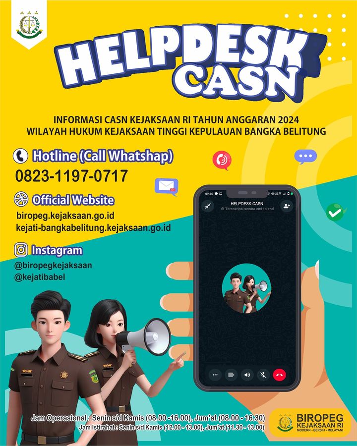 Infografis Helpdesk CASN Kejati Babel