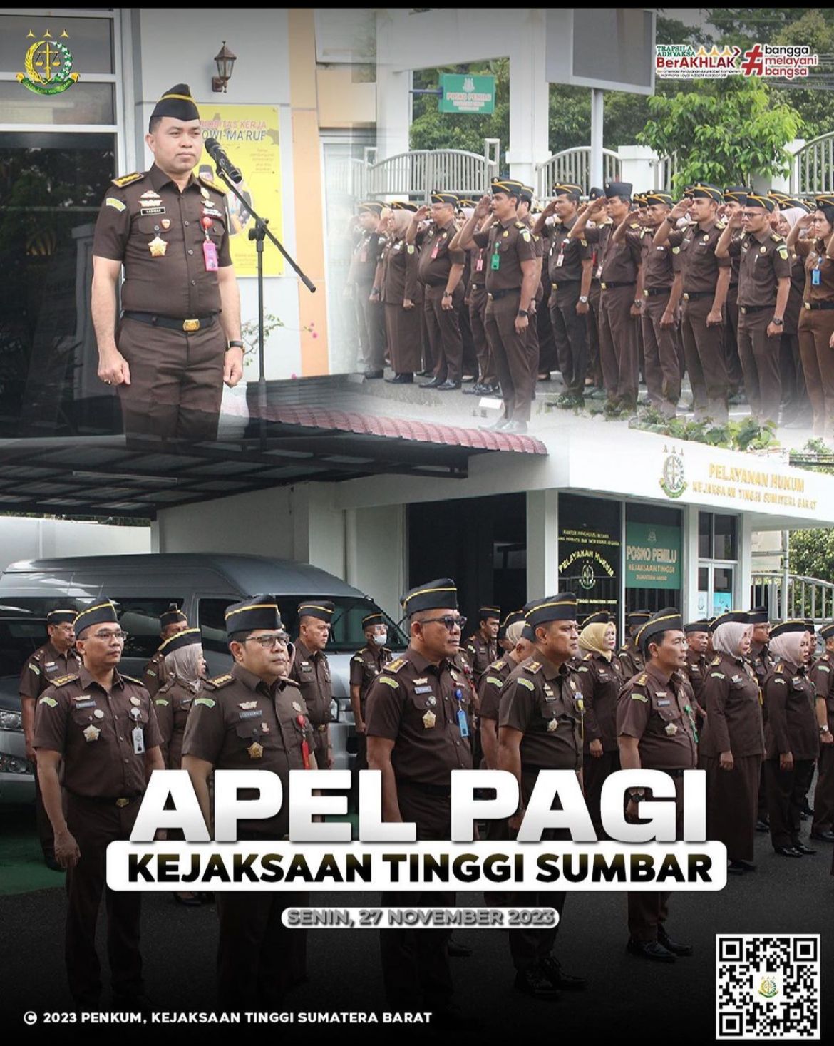 Apel Pagi Kejaksaan Tinggi Sumatera Barat