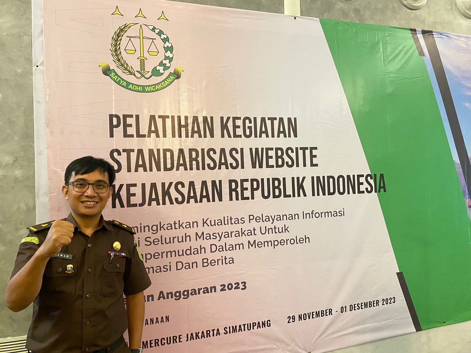 PELATIHAN KEGIATAN STANDARISASI WEBSITE KEJAKSAAN REPUBLIK INDONESIA