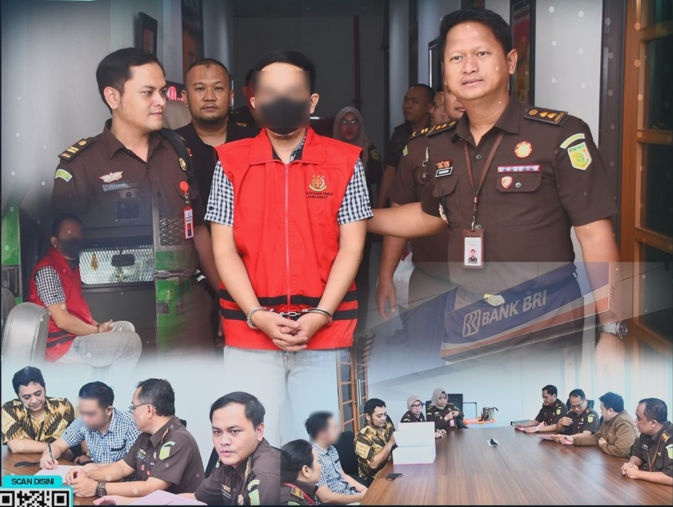 JPU KEJATI JABAR MENERIMA TERSANGKA DAN BARANG BUKTI PERKARA KORUPSI DANA KUR 9 MILIAR