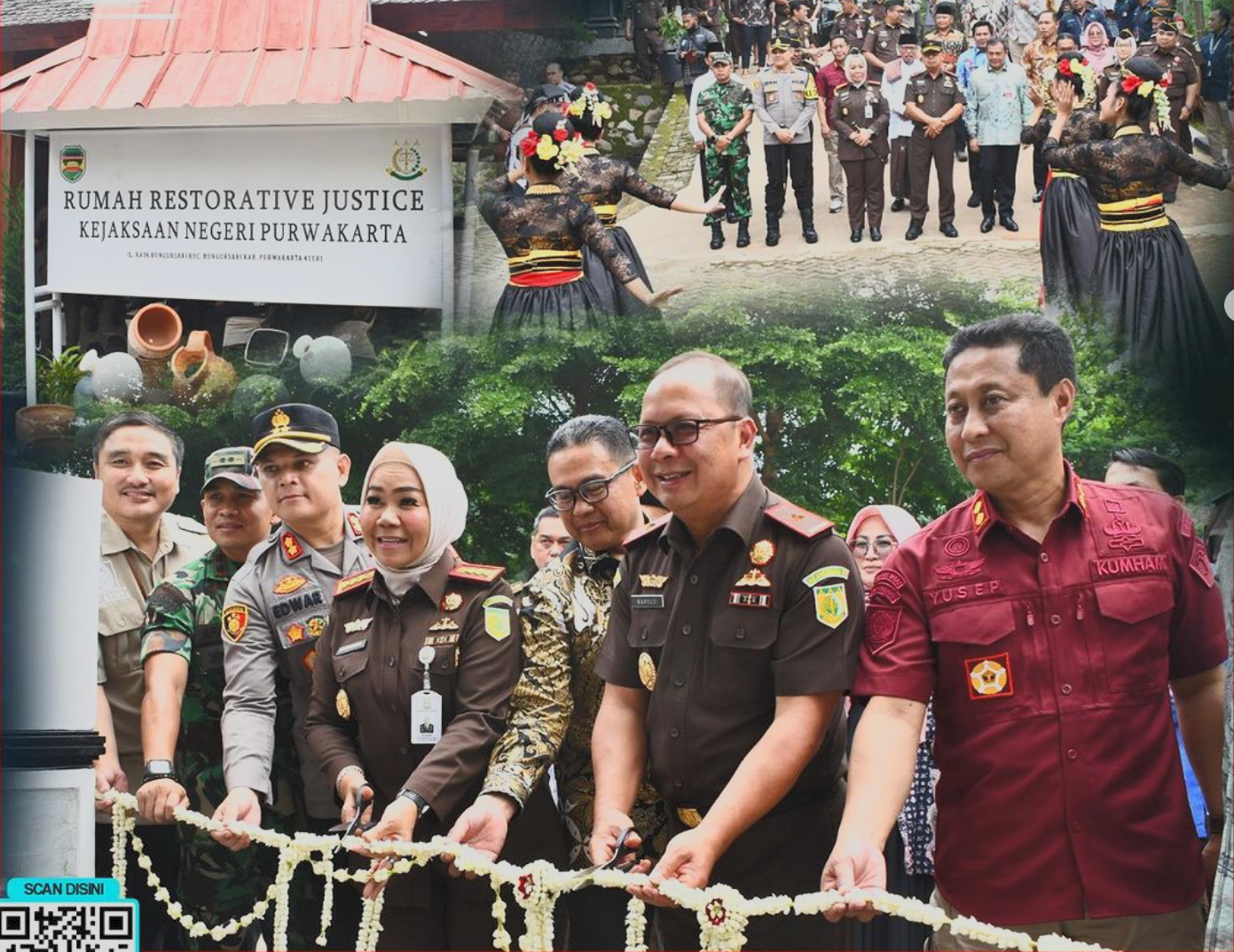 WAKAJATI JABAR RESMIKAN RUMAH RESTORATIVE JUSTICE KE - 2 DI PURWAKARTA