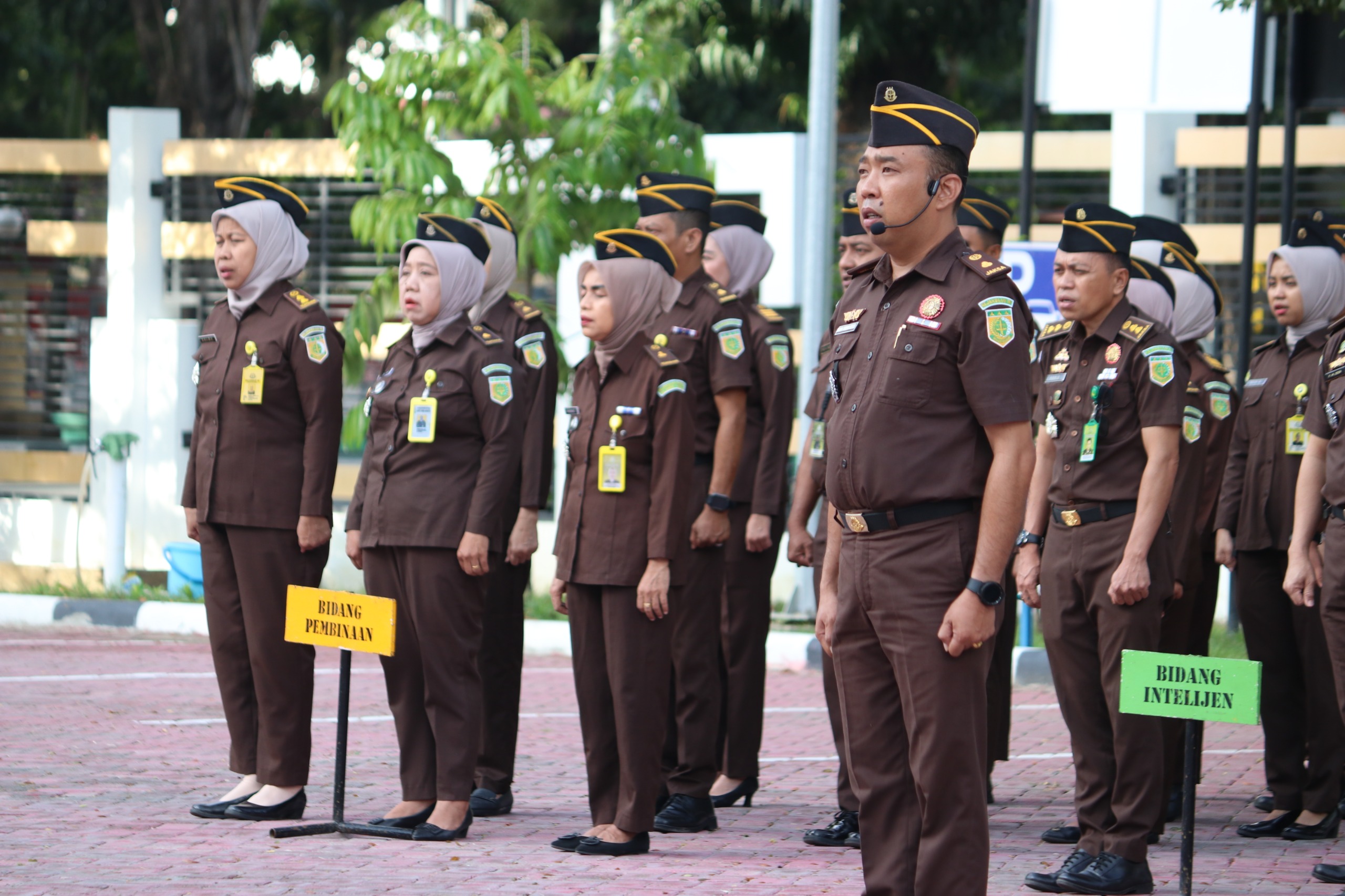 PENYELENGGARAAN APEL GABUNGAN KEJATI SULTENG DAN KEJARI PALU