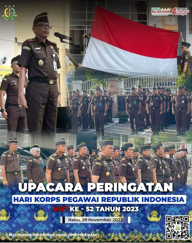 Upacara Peringatan Hari Korps Pegawai Republik Indonesia HUT ke-52 Tahun 2023