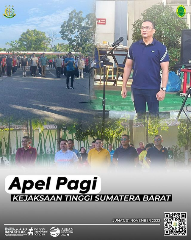 Apel Pagi Kejaksaan Tinggi Sumatera Barat