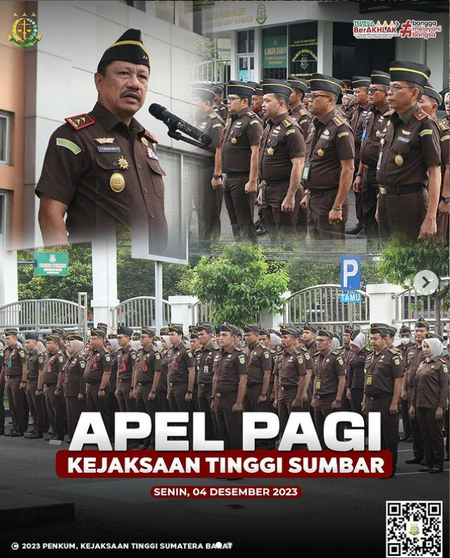 Apel Pagi Kejaksaan Tinggi Sumatera Barat