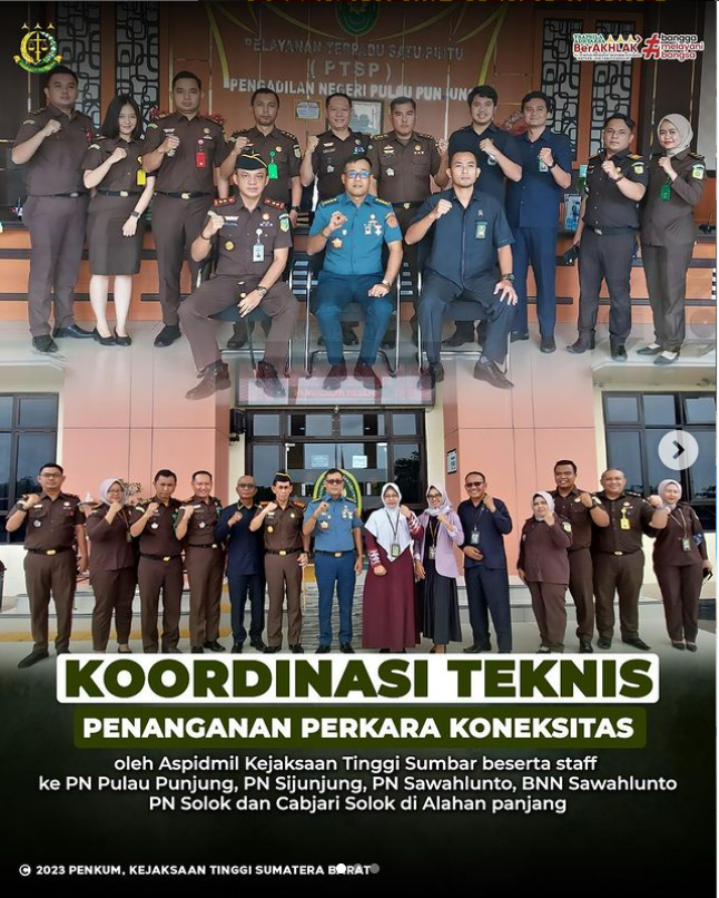 Koordinasi teknis penanganan perkara koneksitas Bidang Pidana Militer