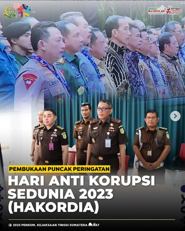 Rapat Virtual Pembukaan Puncak Peringatan Hari Antikorupsi Sedunia (HAKORDIA) Tahun 2023