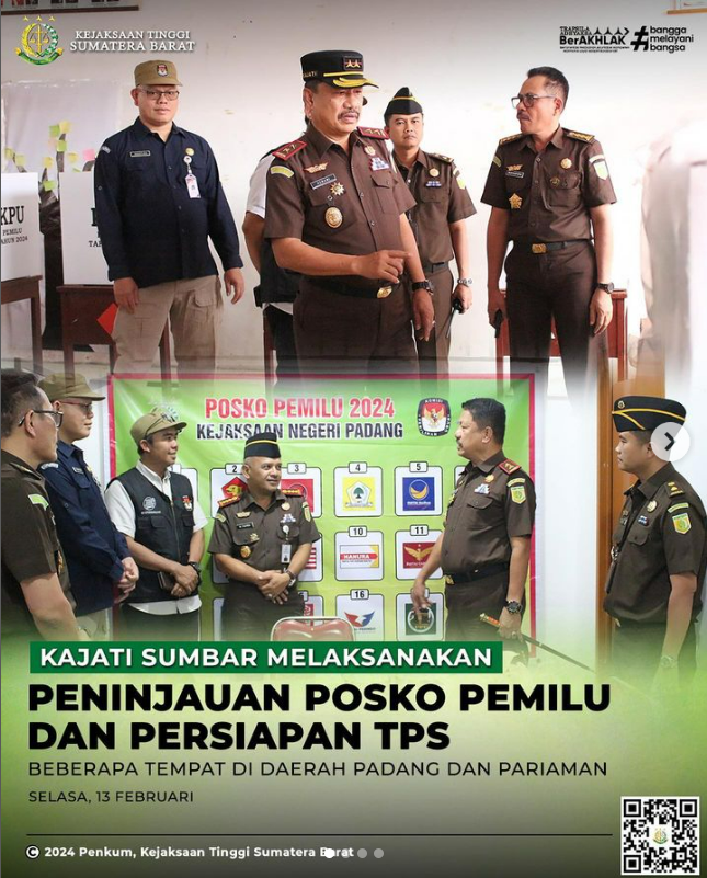 Peninjauan Posko Pemilu dan Persiapan TPS beberapa tempat di daerah Padang dan Pariaman