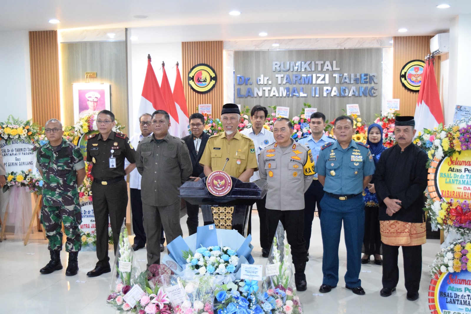 Wakajati Sumbar Menghadiri Peresmian RSAL Dr. dr. Tarmizi Taher Lantamal II Padang