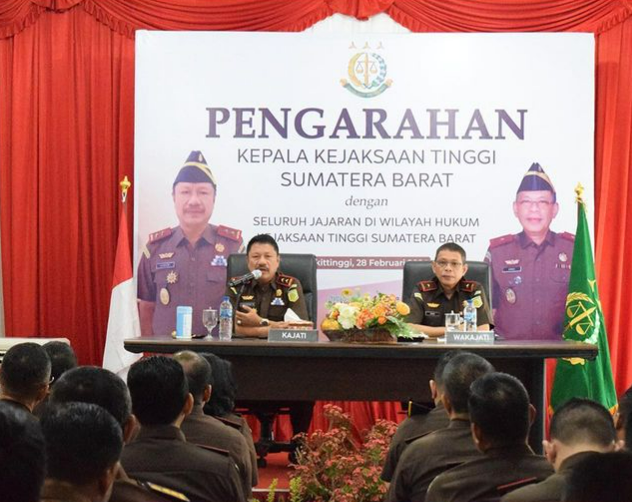 Pengarahan Kepala Kejaksaan Tinggi Sumatera Barat