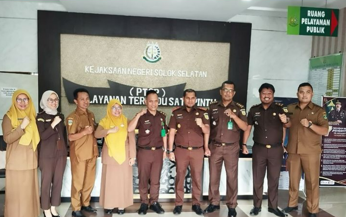 Koordinasi Pelaksanaan Program Jaga Desa Kejati Sumbar & PMD Provinsi Sumbar dengan Kejari Solok Selatan & PMD Kab Solok Selatan