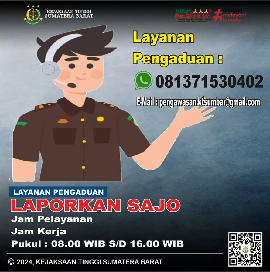 Layanan Pengaduan Pengawasan,, Laporkan Sajo