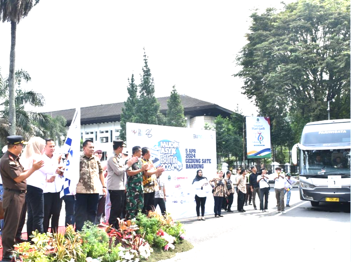 PELEPASAN MUDIK BERSAMA DEFEND ID DAN PEMPROV JABAR TAHUN 2024