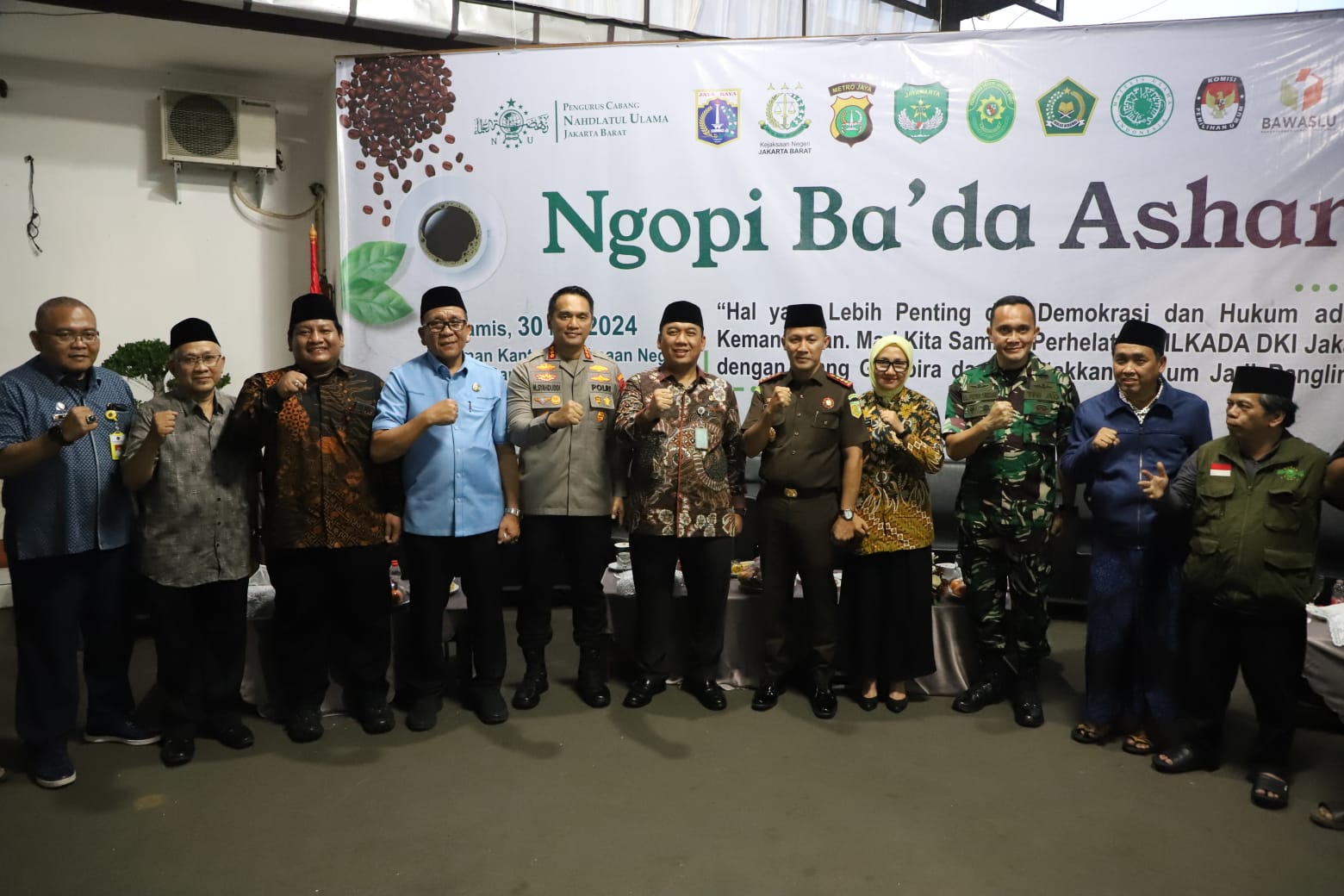 Ngopi Ba’da Ashar Bersama Kejari Jakarta Barat dan Forkopimko Jakarta Barat