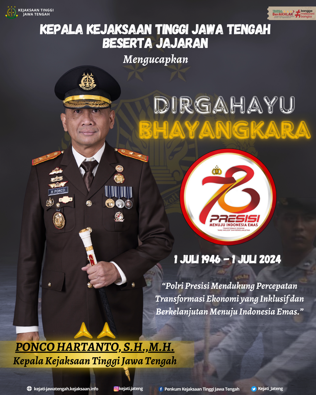 Selamat Hari Bhayangkara Ke-78