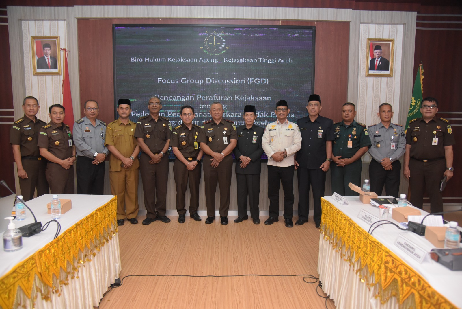 Focus Group Discussion (FGD) terkait Rancangan Peraturan Kejaksaan tentang Pedoman Penanganan Perkara Tindak Pidana yang diatur dalam Qanun Aceh