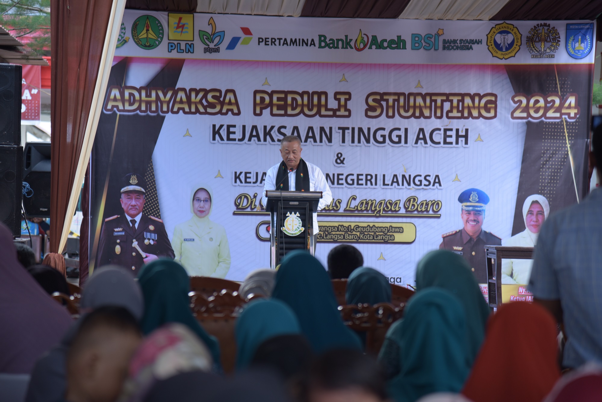 Kajati Aceh resmikan Desa Binaan Adhyaksa Di Kota Langsa dalam rangka kegiatan Program Adhyaksa Peduli Stunting Tahun 2024