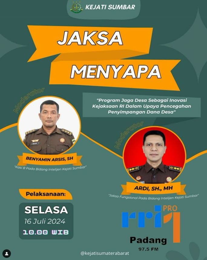 Jaksa Menyapa di RRI