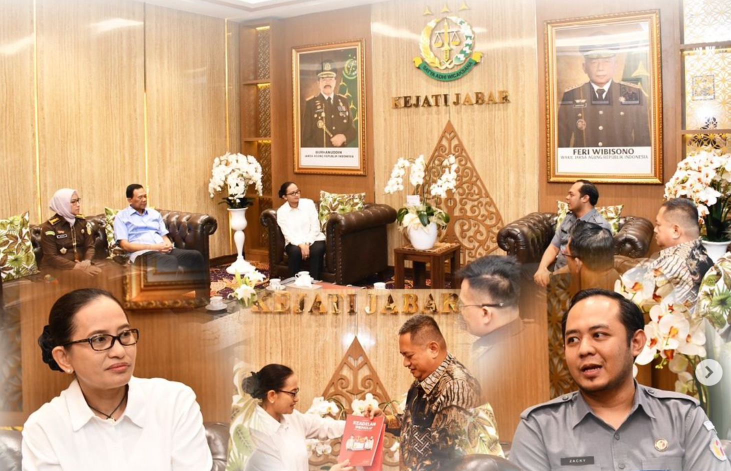 Kajati Jabar menerima Kunjungan silaturahmi Ketua Bawaslu Provinsi Jawa Barat