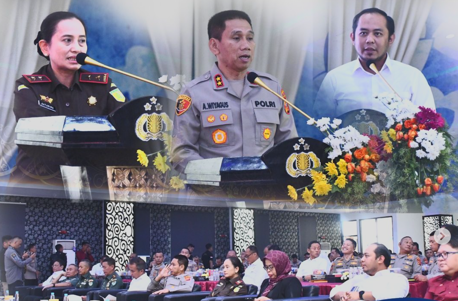 Rapat koordinasi lintas sektoral operasi “Mantap Praja Lodaya – 2024” dalam rangka pengamanan pemilihan Gubernur / Wakil Gubernur Tahun 2024 di wilayah hukum Polda Jabar