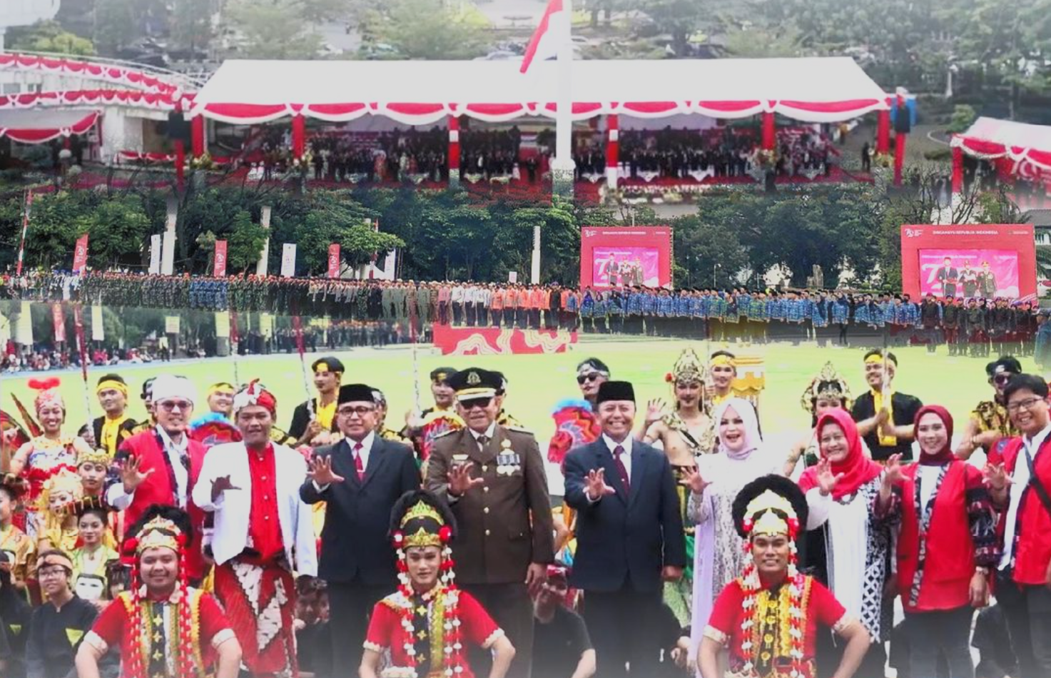 Asdatun hadiri Upacara penurunan Bendera Sang Merah Putih dalam rangka Peringatan Hari Kemerdekaan Republik Indonesia Ke-79 Tahun 2024