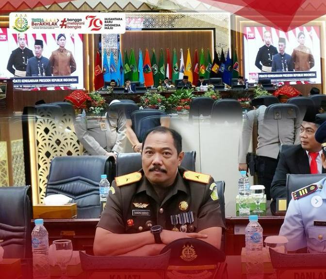 Plt. Kepala Kejaksaan Tinggi Sumatera Barat Sugeng Hariadi, S.H., M.H., menghadiri undangan Rapat Paripurna Dewan Perwakilan Rakyat Daerah (DPRD) Provinsi Sumatera Barat