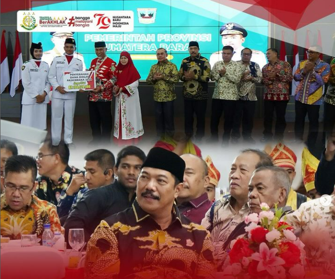 Plt,Kepala Kejaksaan Tinggi Sumatra Barat Menghadiri Malam resepsi dalam rangka Peringatan HUT Ke-79 Kemerdekaaan Republik Indonesia