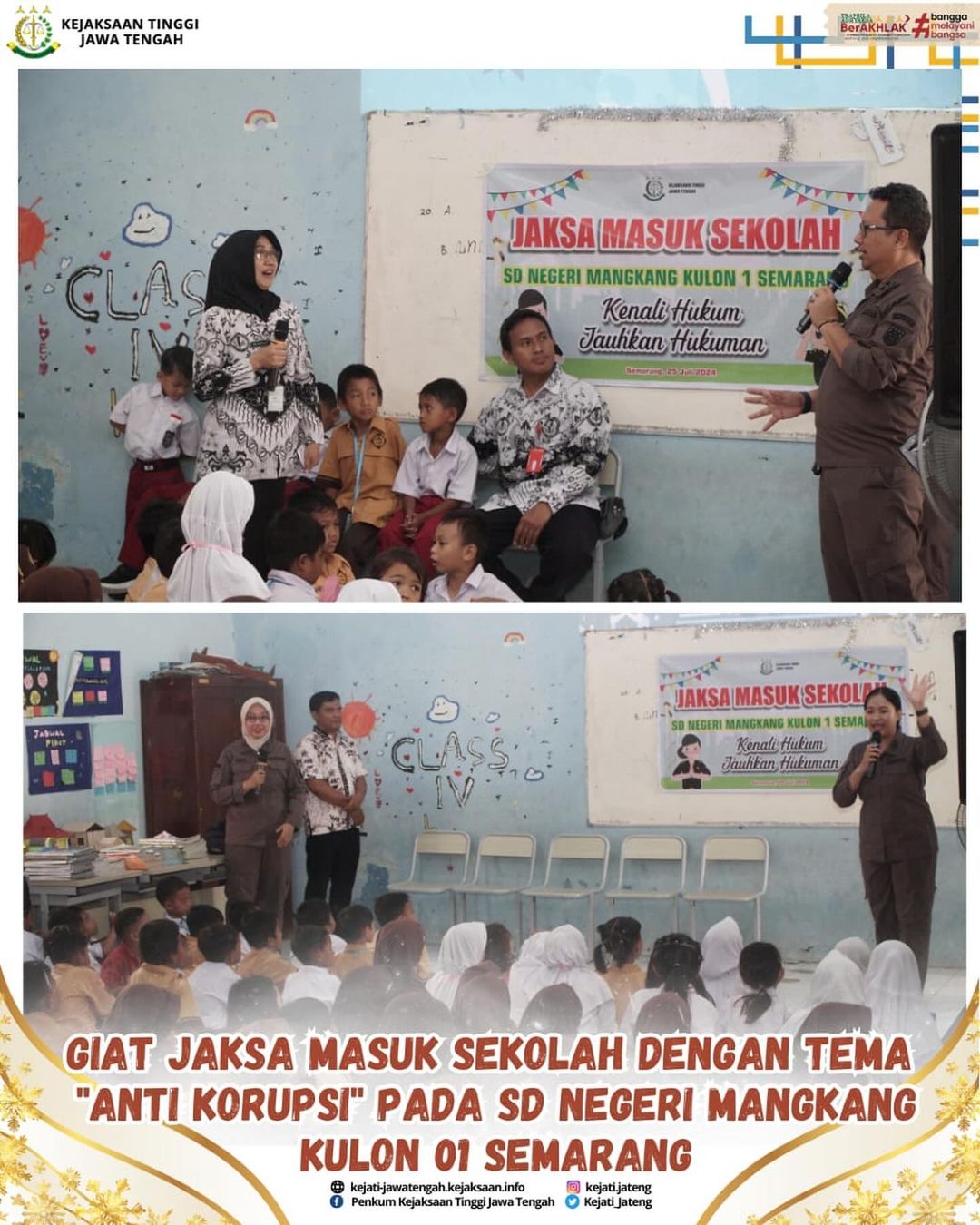 Jaksa Masuk Sekolah JMS) Sekolah Dasar N 1 Mangkang Kulon, Semarang Barat