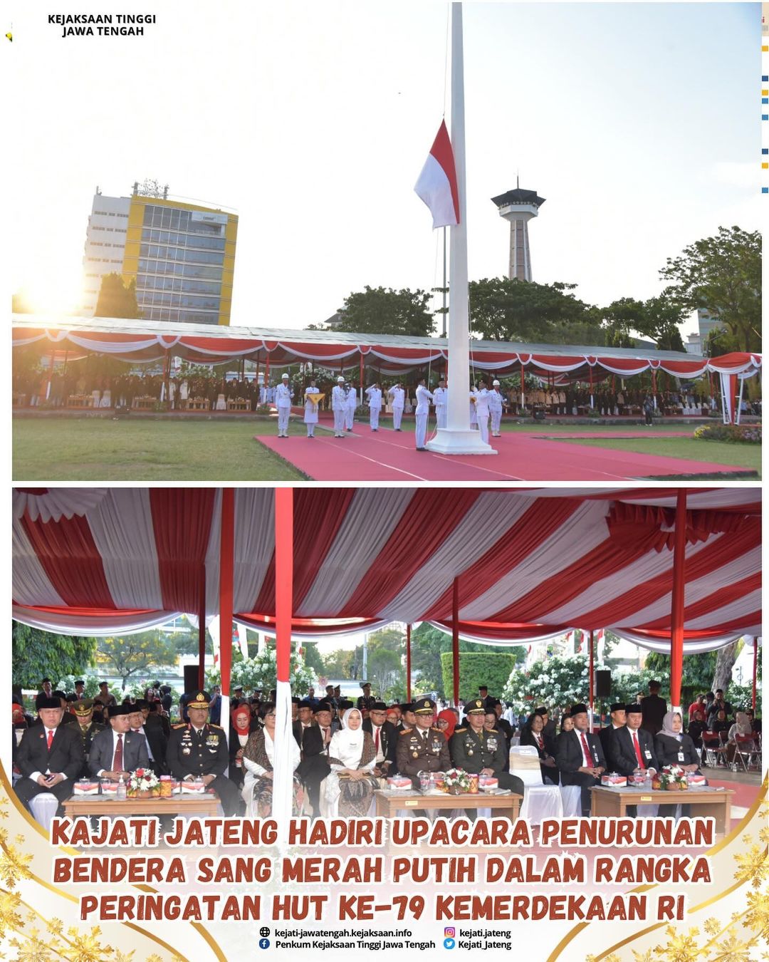 Upacara Penurunan Bendera Sang Merah Putih