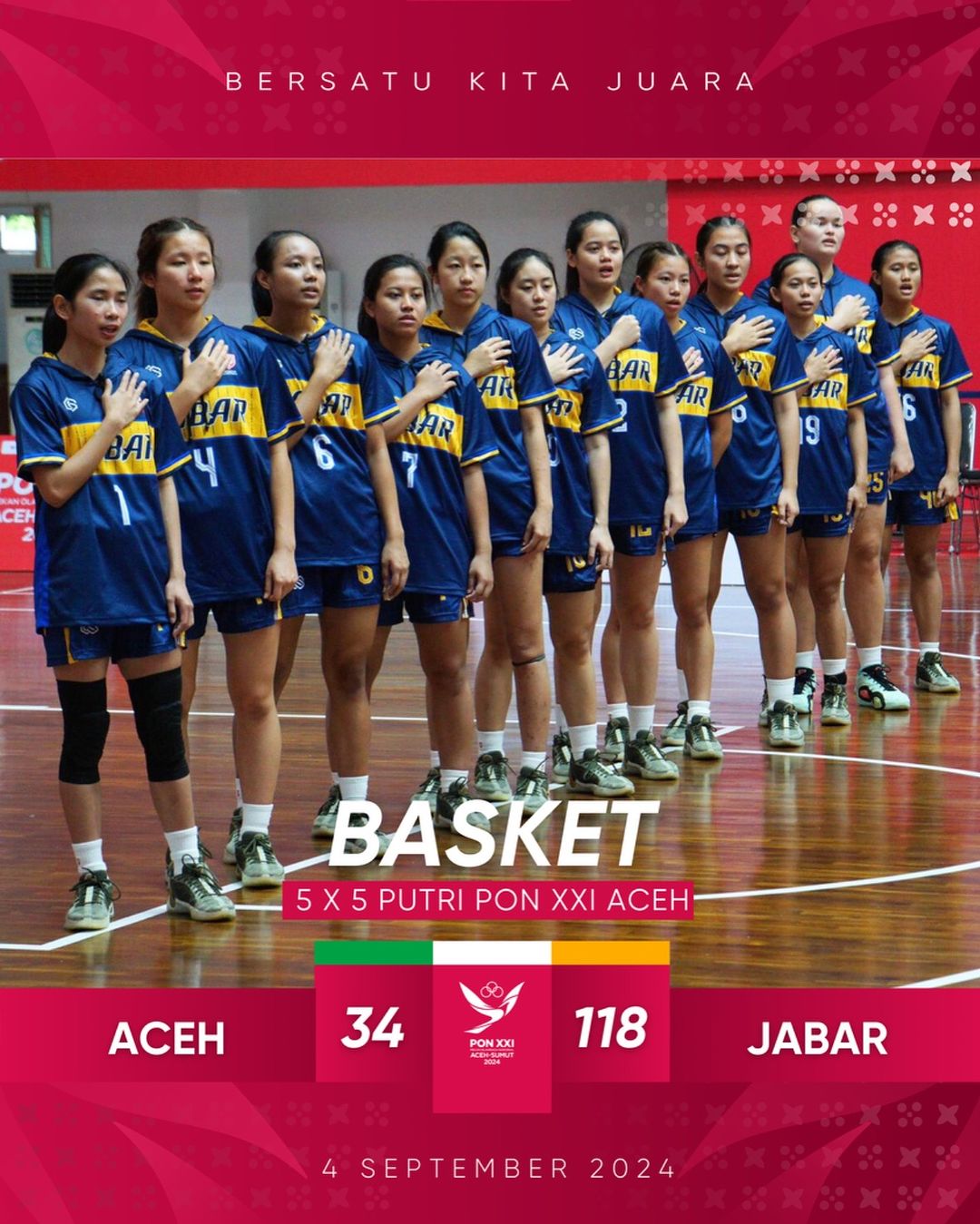 Kasi Penkum Kejaksaan Tinggi Aceh menghadiri pertandingan Basket