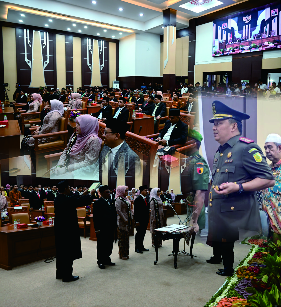 RAPAT PARIPURNA PENGUCAPAN SUMPAH  JANJI PIMPINAN DPRD KABUPATEN PASURUAN MASA JABATAN 2024-2029