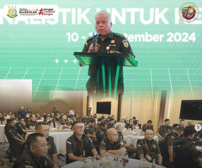 WORKSHOP KEHUMASAN 2024 dengan tema “ PENINGKATAN PERAN HUMAS KEJAKSAAN RI DALAM EKSISTENSI PEMBERITAAN CITRA POSITIF MELALUI MEDIA MASSA DAN MEDIA ONLINE”