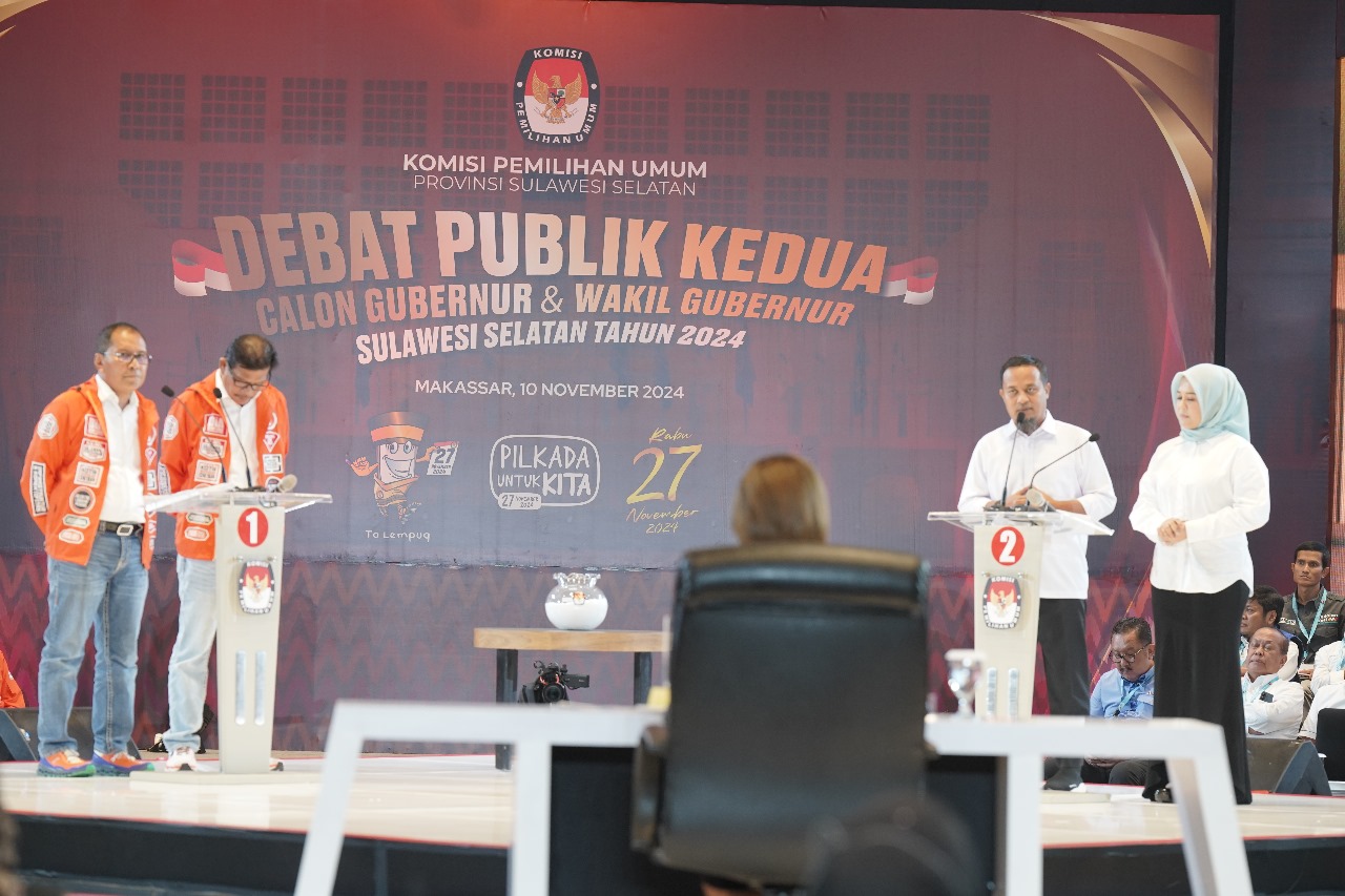 ASISTEN INTELIJEN KEJATI SULSEL MENGIKUTI DEBAT PUBLIK KEDUA PILGUB SULSEL TAHUN 2024