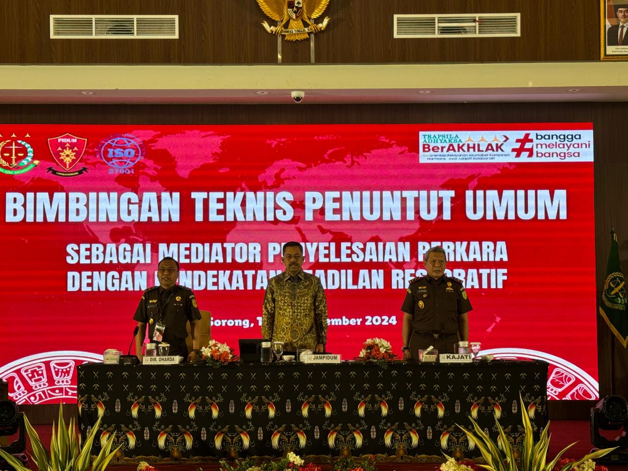 JAM-Pidum Membuka Bimbingan Teknis Mengenai Keadilan Restoratif  dan Pelestarian Ekosistem Karbon Biru