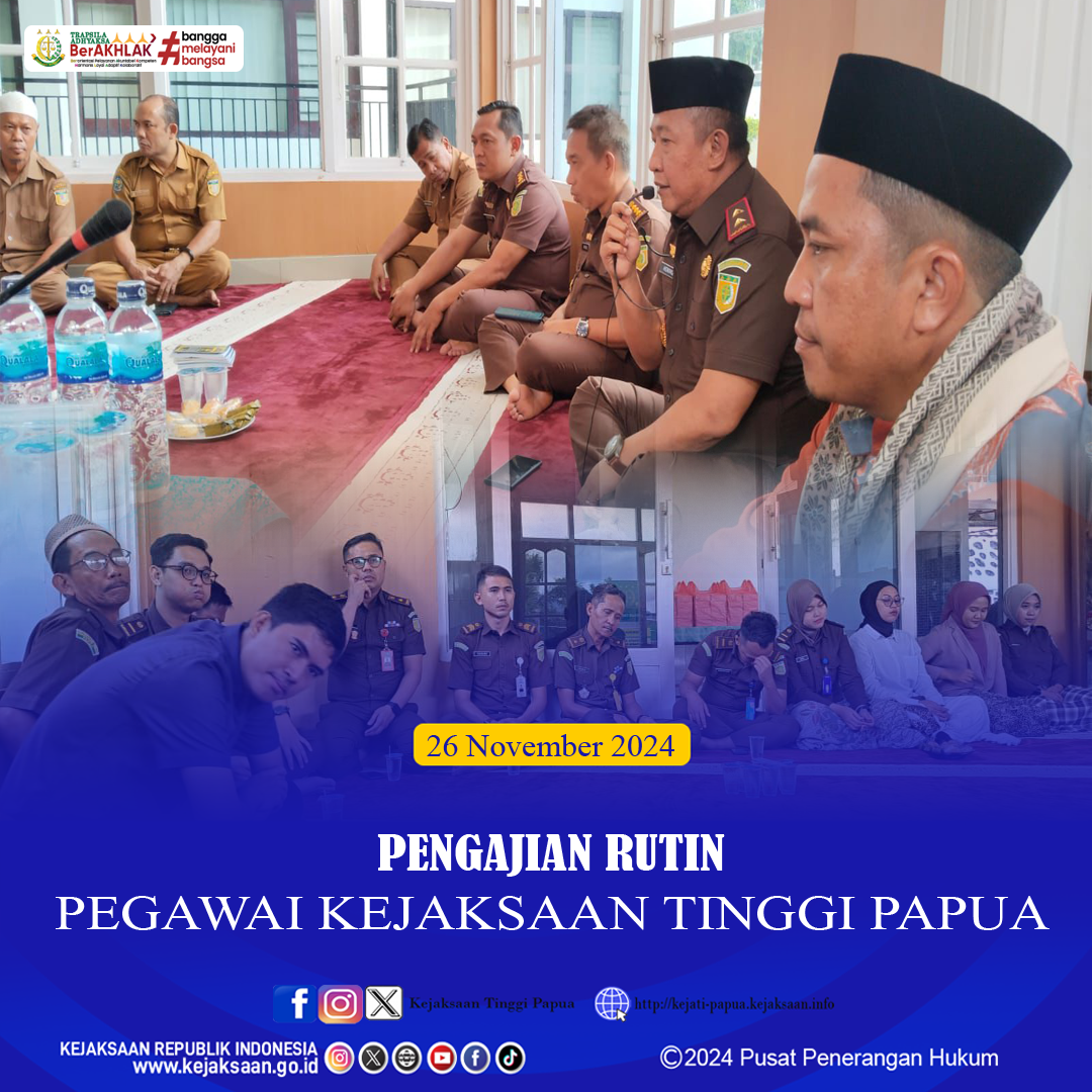 KEGIATAN PENGAJIAN DI MASJID AL AHKAM KEJATI PAPUA