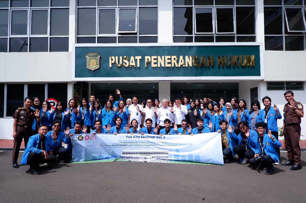 Puspenkum Kenalkan Tugas Fungsi Kejaksaan dalam Kunjungan Studi Senat Mahasiswa Fakultas Hukum Universitas Pancasila