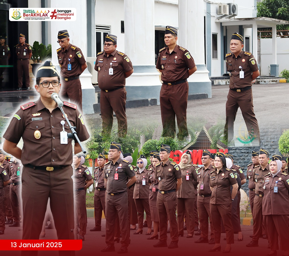 Wakajati Babel Melaksanakan Apel Kerja Kejaksaan Tinggi Kepulauan Bangka Belitung