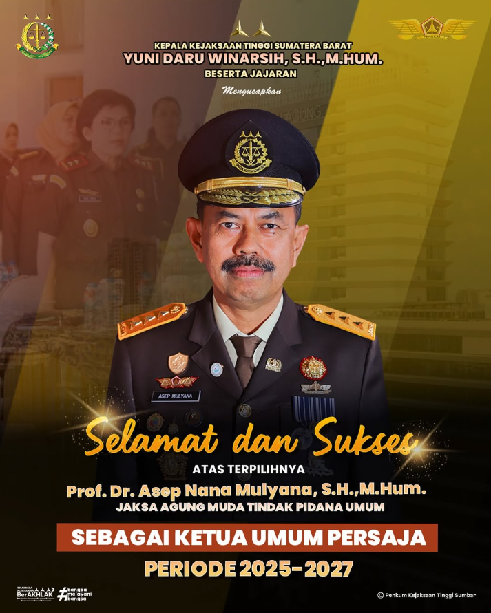 Selamat dan Sukses Ketua Persaja Periode 2025-2027