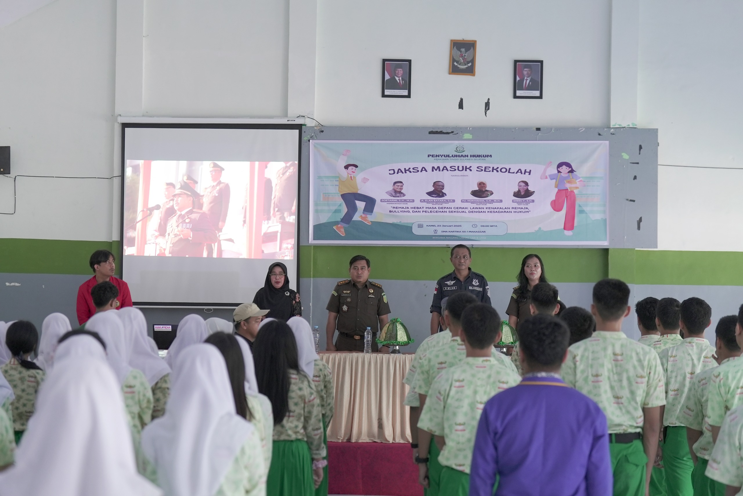 Jaksa Masuk Sekolah di SMA Kartika XX-I Makassar, Kasi Penkum Kejati Sulsel Ajak Siswa Hindari Penyalahgunaan Narkotika